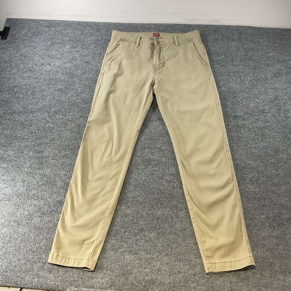 Levis XX Chino Standard Taper Khaki Tan Mens Trousers Pants 32x34
